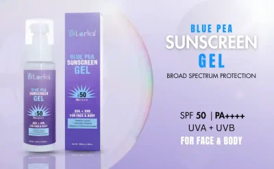 Lorica Blue Pea Sunscreen Gel (100 ml)