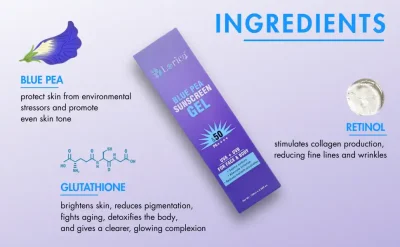 Ingredients - Lorica Blue Pea Sunscreen Gel (100 ml)