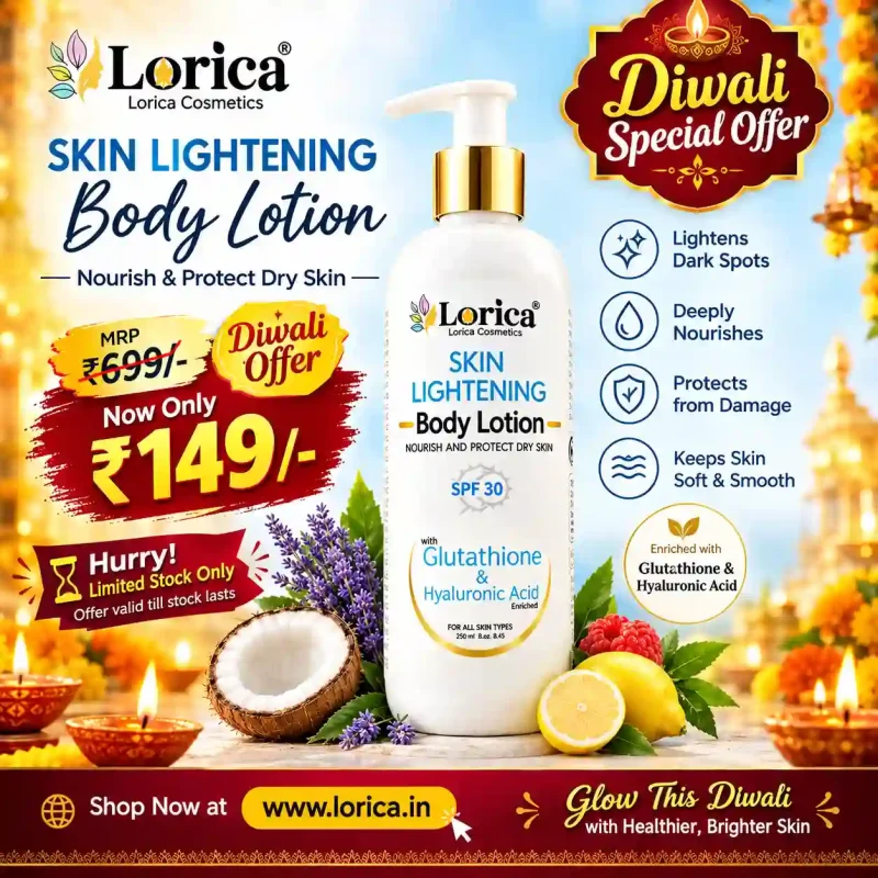 Diwali Offer - Lorica Glutathione Skin Lightening Body Lotion