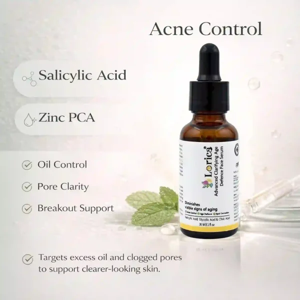 Lorica Advanced Clarifying Age Defence Face Serum - Acne Control