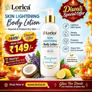 Diwali Offer - Lorica Glutathione Skin Lightening Body Lotion
